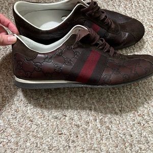 red bottom gucci sneakers